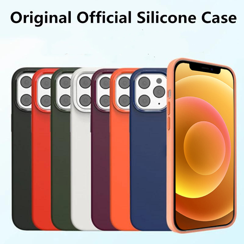

Magnetic Original Liquid Silicone With Retail Box For iPhone 12 Pro Max 12 Mini Full Soft Cover for iPhone 12 Pro Case