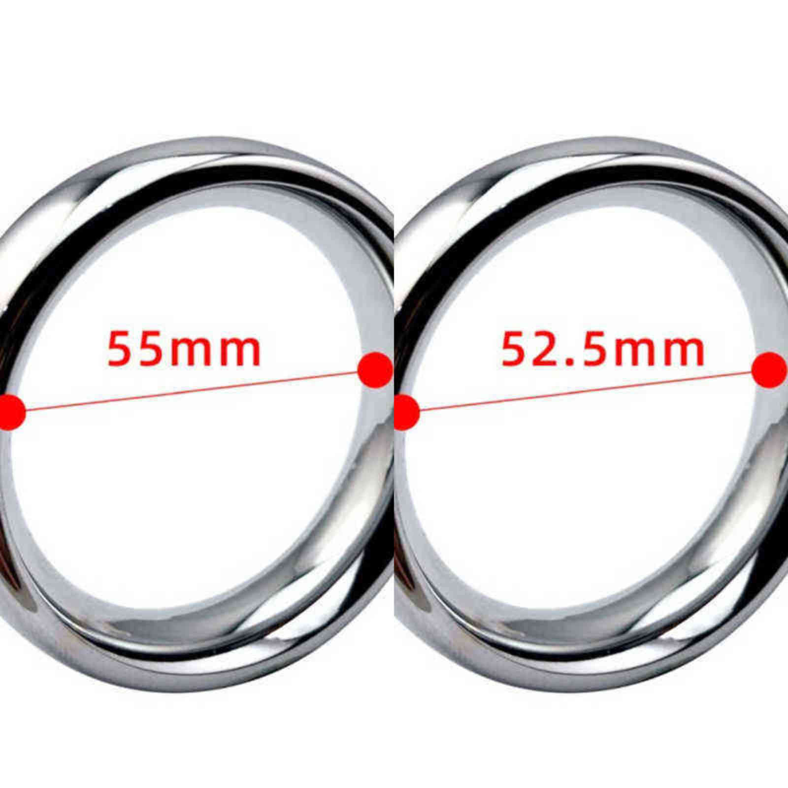 Cockrings Metal Large Size Dia 55mm Heavy Duty male Ball Scrotum Stretcher penis lock bondage cock Ring Delay ejaculation BDSM Sex Toy men 1123