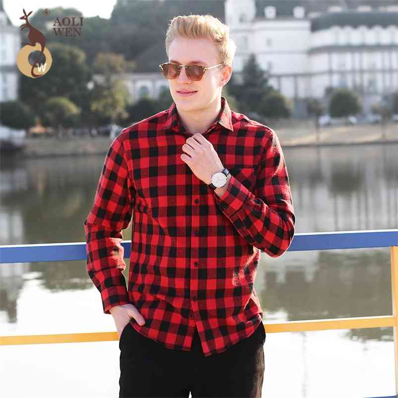 

Fashion Design Men's Casual Shirt Black And Red Plaid Printing Loose Comfortable For Male Clothes Size M-5Xl 210721, Dmm11