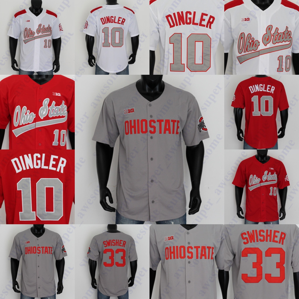 

Ohio State Baseball Jersey Patrick Murphy Ethan Hammerberg Tyler Kean Will Pfennig 27 Fred Taylor 22 Steve Arlin 13 Marty Karow 18 Bob Todd, Gray red