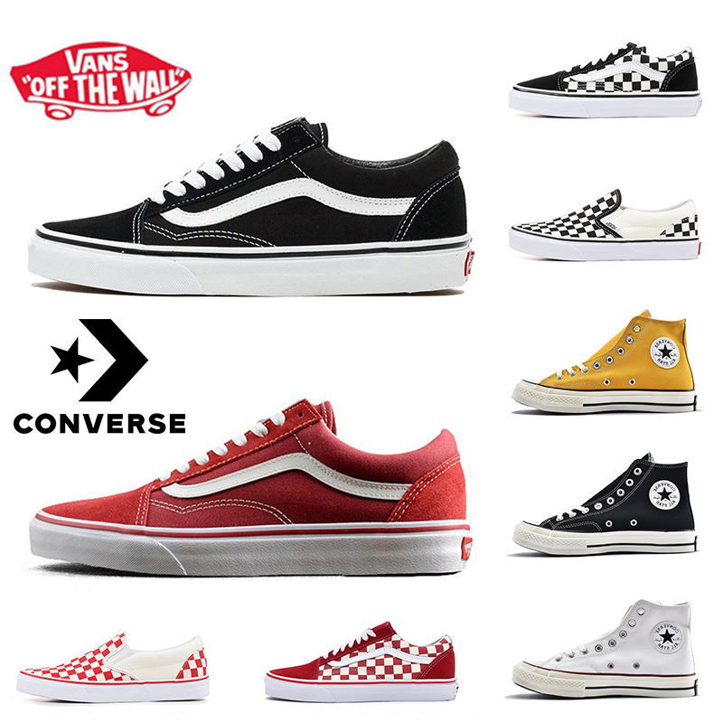 

Top Fashion Vans Skateboard Canvas Shoes Womens Mens Converse Old Skool OFF THE WALL White fear of god Yacht Club Chuck Taylor All Star 1970s 70s Hi Trainers Sneakers, B6