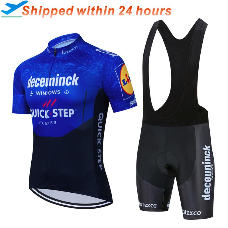 

Racing Sets 2021 Quick Step Deceuninck Bicycle Short Sleeve Men' Cycling Jersey Summer Breathable Clothing, No.15