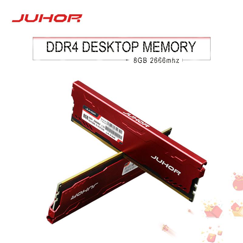 

RAMs JUHOR Memoria Ram DDR4 8GB Desktop Memory 2666mhz Dimm With Heat Sink