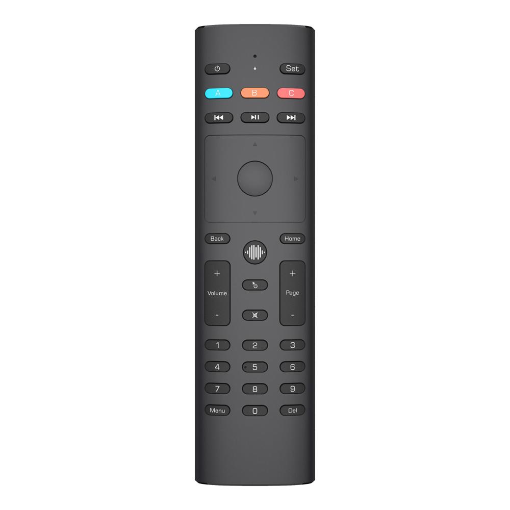 

2021 G40 Voice Search Air Mouse etflix Vudu 3 Modes 33 Keys IR Learning Gyroscope Smart Remote Control G40S for Android TV BOX