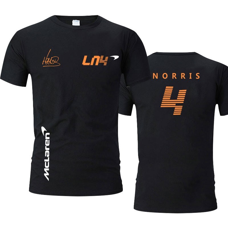 

F1Men Women Short Sleeve T-shirt Formula Racing Team Garment Lando Norris F1 Mclaren Summer