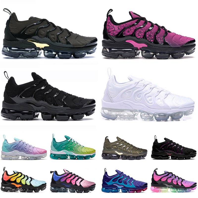 

Tn Plus Running Shoes Menswomens Pink Sea Vapourmax Triple Black All White Blue Red Green Trainers Outdoor Sports Sneakers36-46, B3 black noble red 40-46