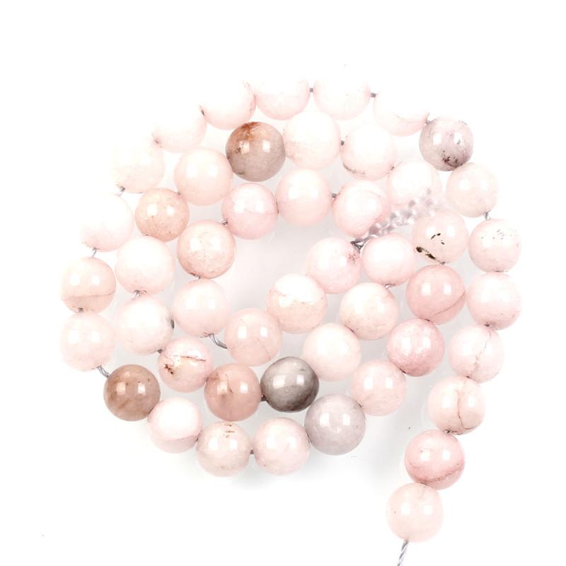 

Other Natural Stone Beads Light Pink Patterm Marble Loose For Jewelry Making Needlework DIY Bracelet Strand 4-12 MM