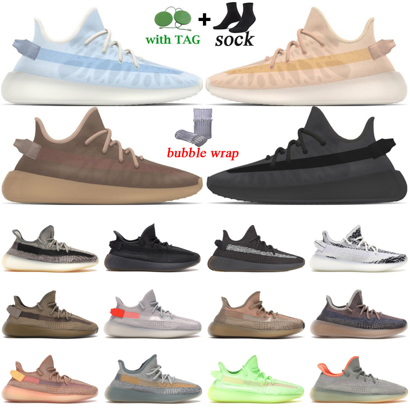 

low price kanye running shoes for men women Mono Clay Ice MX Rock Ash Blue Pearl Black Static Earth Cinder mens trainers outdoor sport sneakers, Black grape