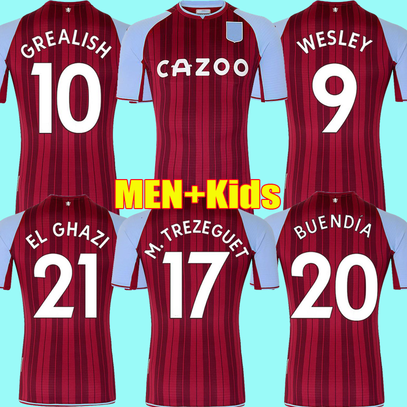 

21 22 Aston Soccer Jersey villa GREALISH BUENDÍA TRAORE BARKLEY 2022 WATKINS WESLEY EL GHAZI M.TREZEGUET McGINN Football Shirt men kids kit maillot Camiseta futbol, Kids home