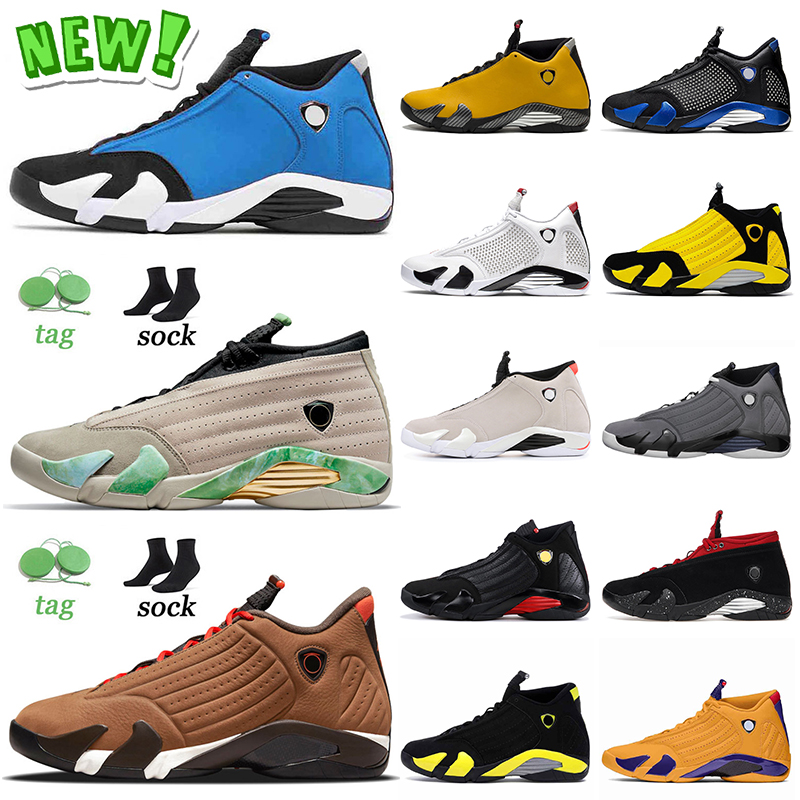 

Top Cheaper 14 14s Jumpman Basketball Shoes Mens OG Sneakers Gym Blue Fortune Winterized University Gold SPM White Black Yellow Desert Sand