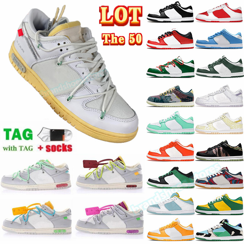 

Dunk Lot 50 01 Running Shoes Low White Black Purple Pulse Abstract Art University Red UNC Sail Camo Yellow Strike ON IT The Dunks Men Women Sneakers Trainers, 12