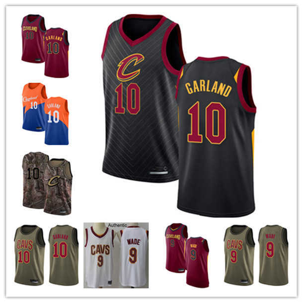 

Custom Mens women youth clevelandCavaliers9 Dwyane Wade 10 Darius Garland white red black Throwback City Basketball jersey