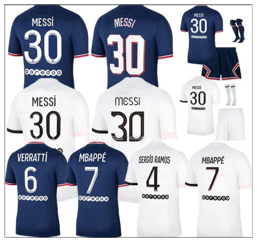 

(With VAT) 2122 MESSI MBAPPE soccer jerseys Fan player version HAKIMI SERGIO RAMOS WIJNALDUM football shirt MARQUINHOS Men kids kits maillot de foot, Black;yellow