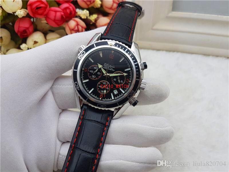 

2021 All the dials work leisure crime watch stainless steel belt quartz top luxury watch brand casual watches1, Slivery;brown