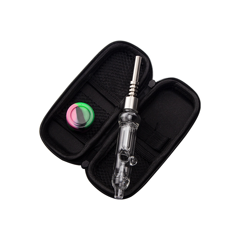 Glass313 CSYC NC029 Glass Bubbler Water Pipe Spill-Proof Recycle Dab Straw Bongs 510 Titanium Quartz Tip Nails Dabber Wax Tool-image-459552868