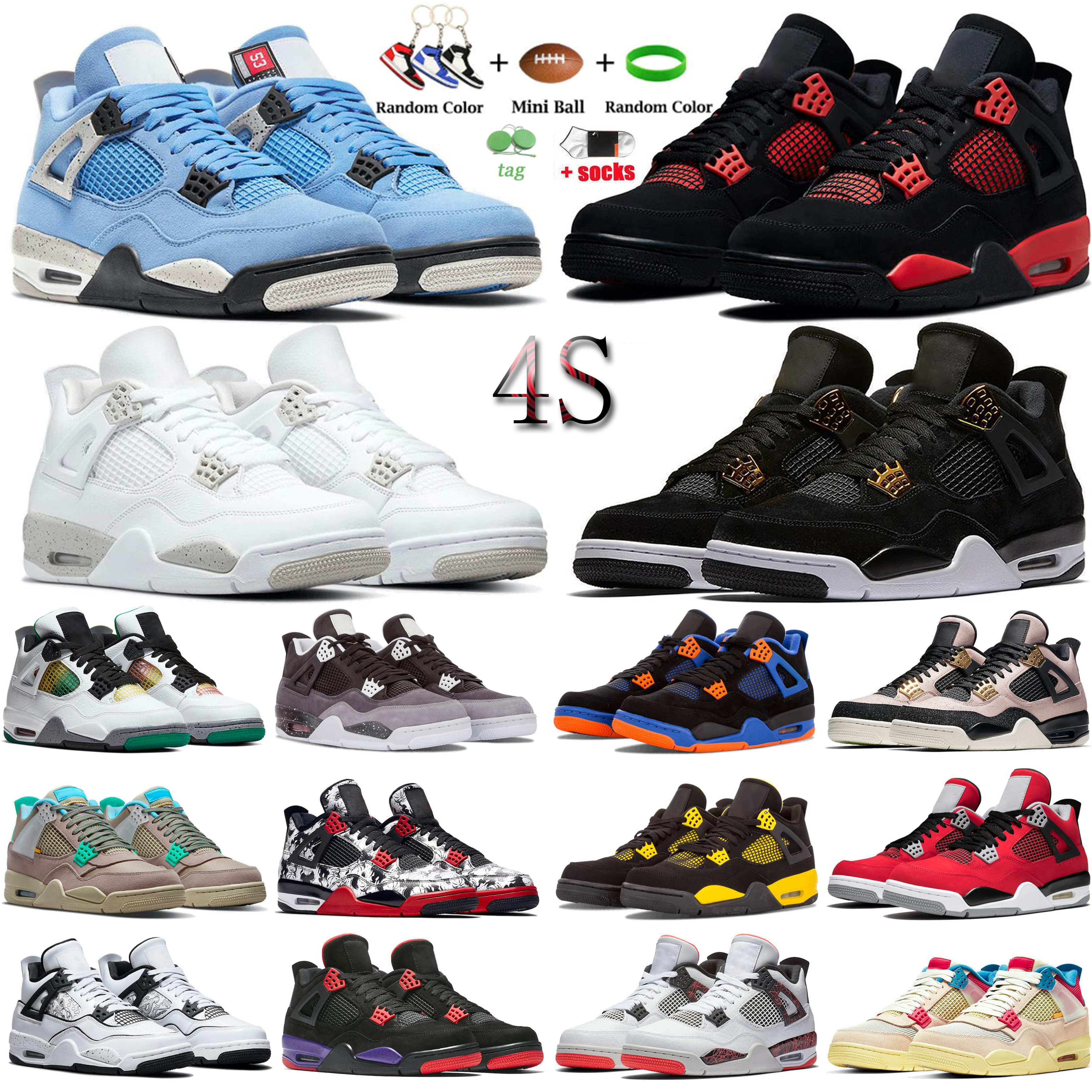 

Men Women Basketball Shoes 4 4s Cool Grey White Oreo Bred Red Thunder Pure Money Trainer Sport Shoe Outdoor Athletic Sneaker, #37
