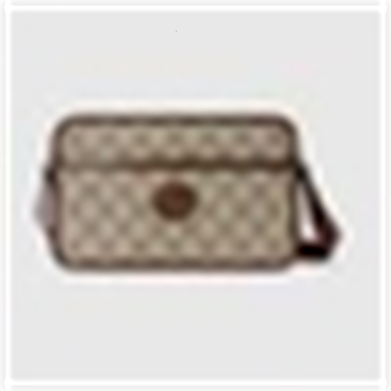

Designer Luxury 658572 Interlocking double mini handbag Men Messenger Crossbody Bags Shoulder Business Pouches Brand HQNS, Red;black