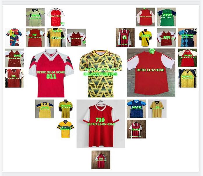 

1991 1993 Andy Cole Ian Wright Tony Adams retro soccer jersey 88 90 91 92 93 94 95 00 02 04 05 06 HENRY Lee Dixon Kevin Campbell Alan Smith, 88-90 away1