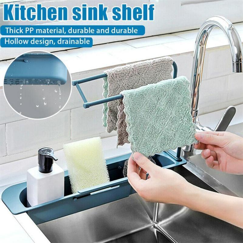 

Sink Shelf Kitchen Soap Sponge Sink Drain Rack Sinks Holder Organizer Storage Basket Kitchen Gadgets Accessories