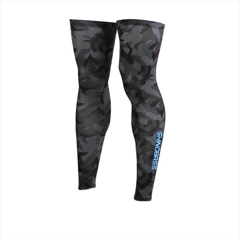 

shinobass summer comfortable leg women pants guard camouflage ice silk cover fishing sleeve anti uv cool outdoor sports leggings, Black