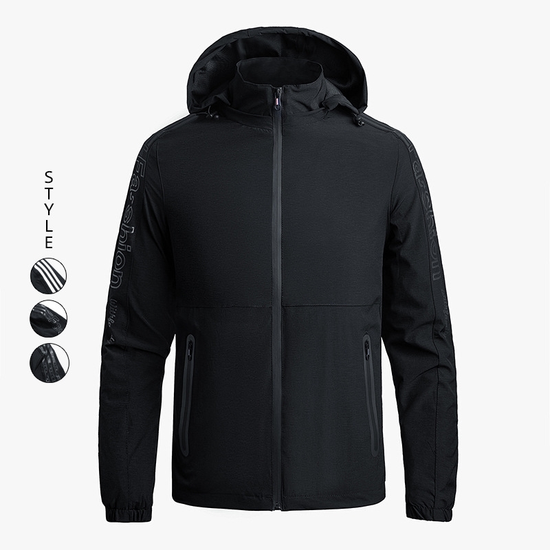 

Spring coat sports jacket fashion brand large Jack men's group, Black