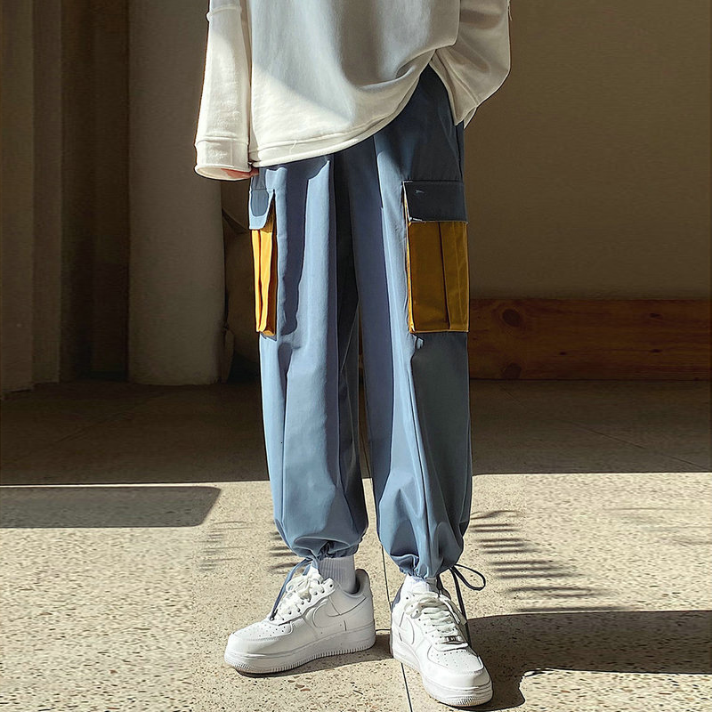 

of Cargo Multi-pocket Block 2021 New Men Harajuku Sweatpant Hip Hop Aisles Harem Male Casual Pants K5j6, Green