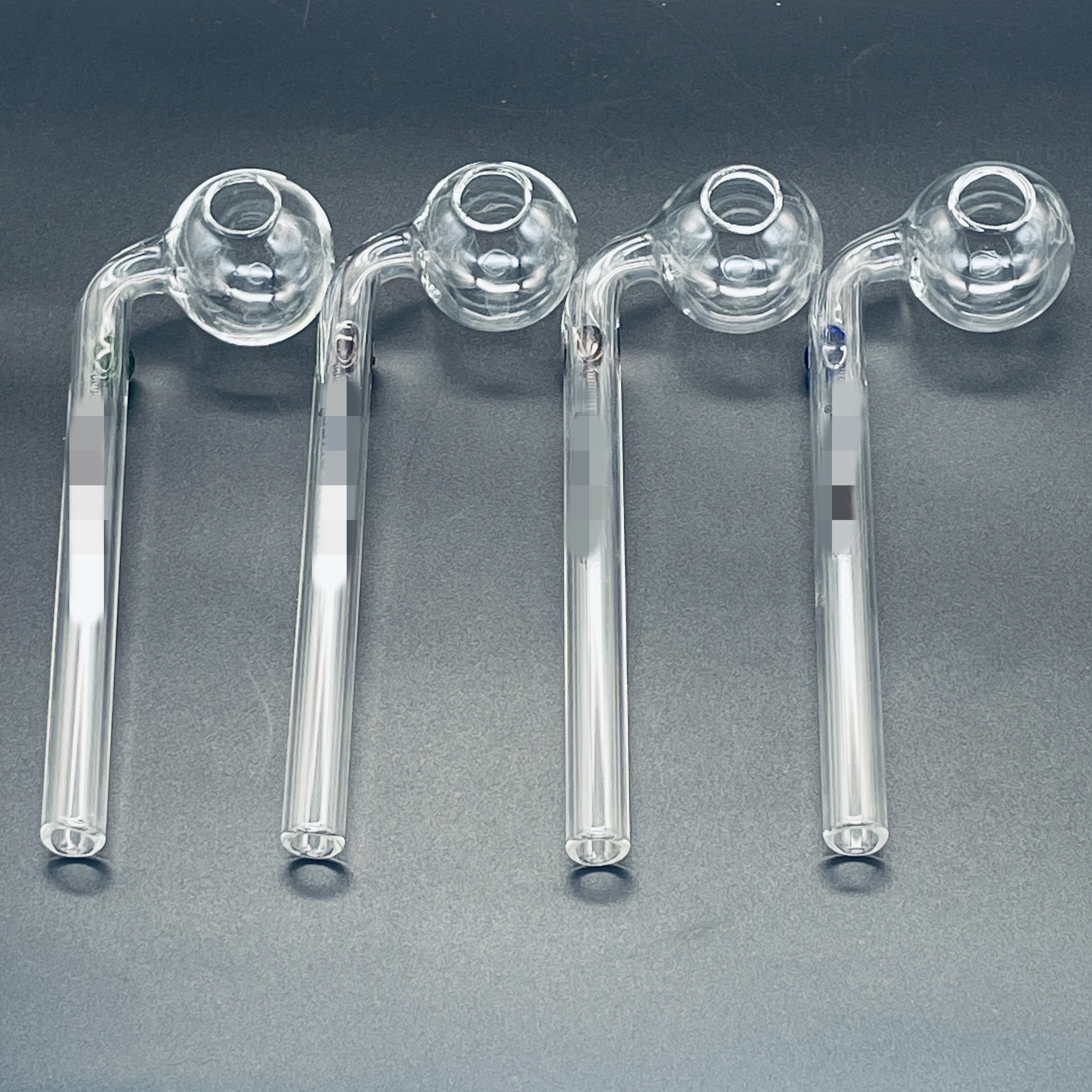 

QBsomk 14cm Curved glass pipes hookahs Oil Burners Pipes with Different Colored Balancer Water Pipe smoking RIG dab