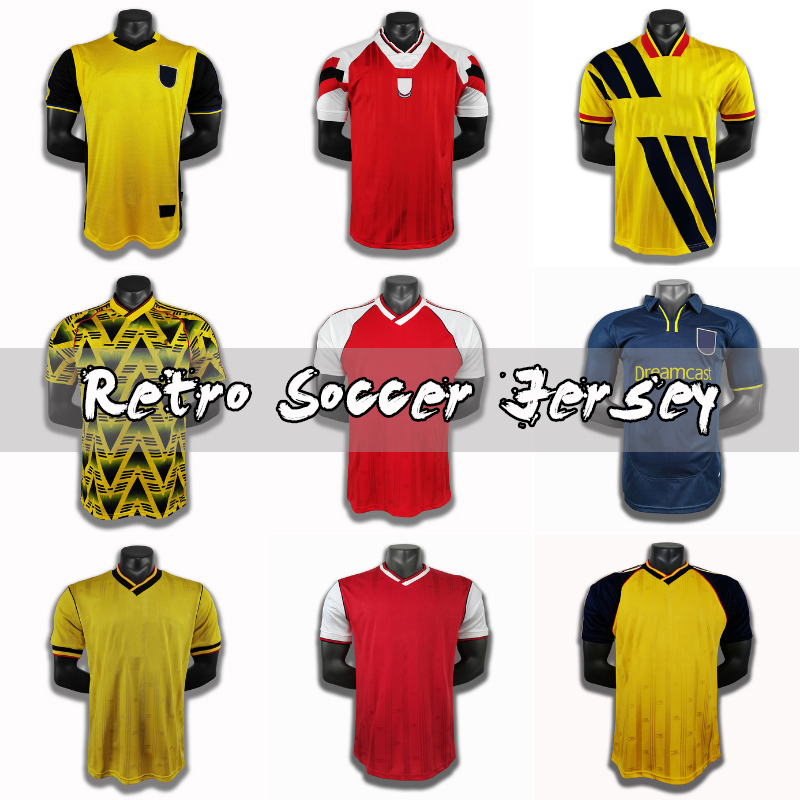 

HENRY Retro soccer jersey 05 06 Vintage PIRES football shirt 07 08 98 99 BERGKAMP rosicky REYES 20th anniversary 88 89 Final 2014 xxl, Black;yellow