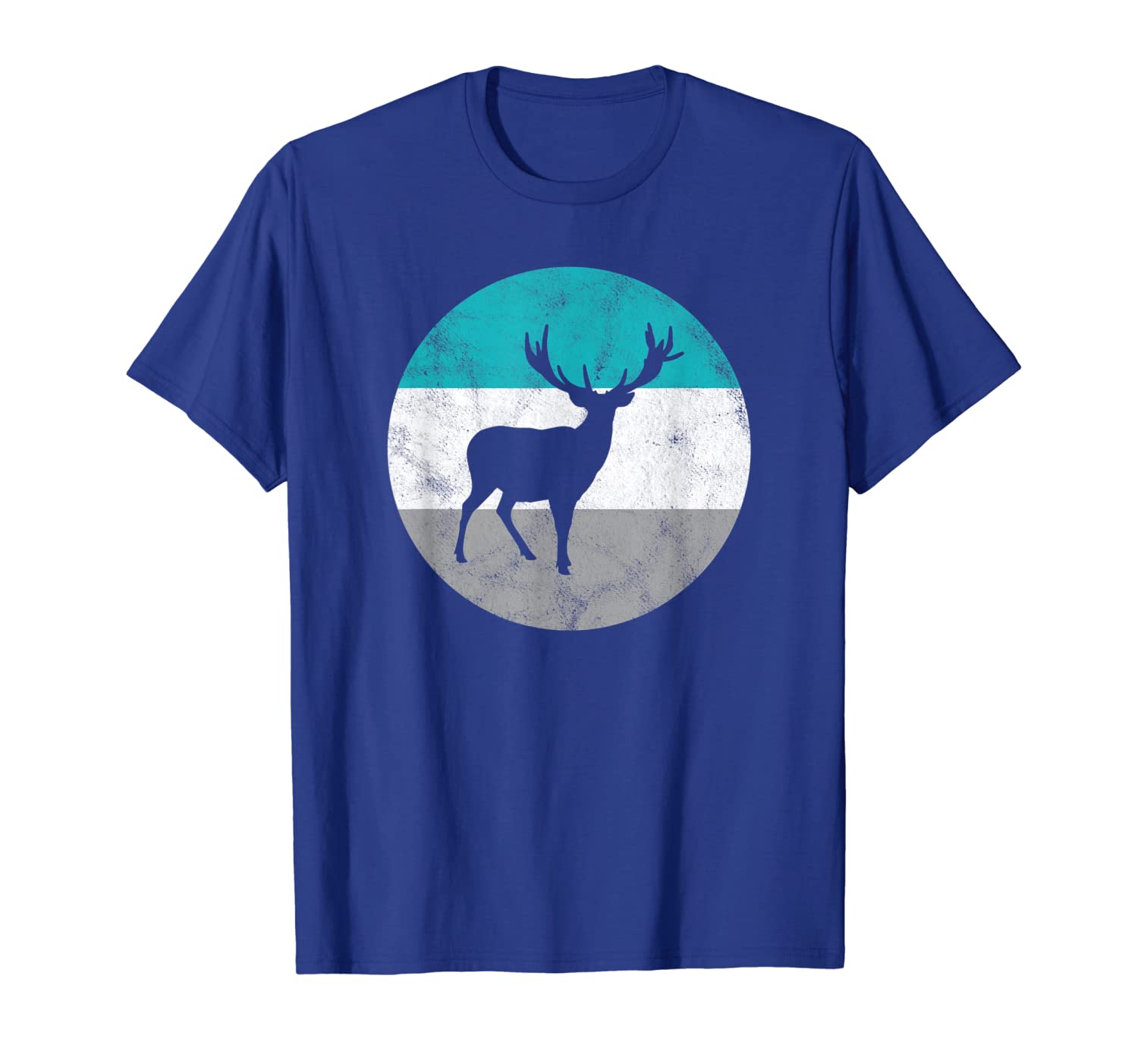 

Elk Retro Hunting Gift For Men Women Boys Girls T-Shirt, White;black