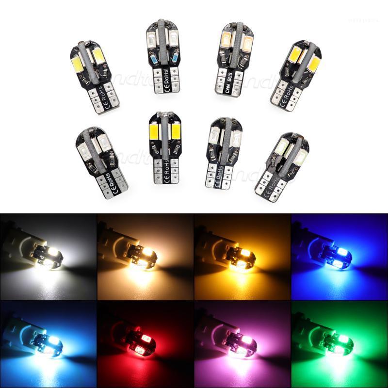 

Emergency Lights 10 /20 Pcs T10 W5W 164 LED Bulbs Car Wedge Side Marker Light Canbus White 5630 8SMD 12V Lamp Auto