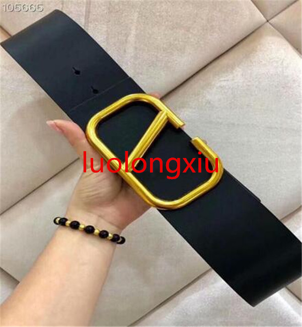 

2018 latest fashion belt, brand men and women 7 cm wide belt no box free shipping, Black;brown
