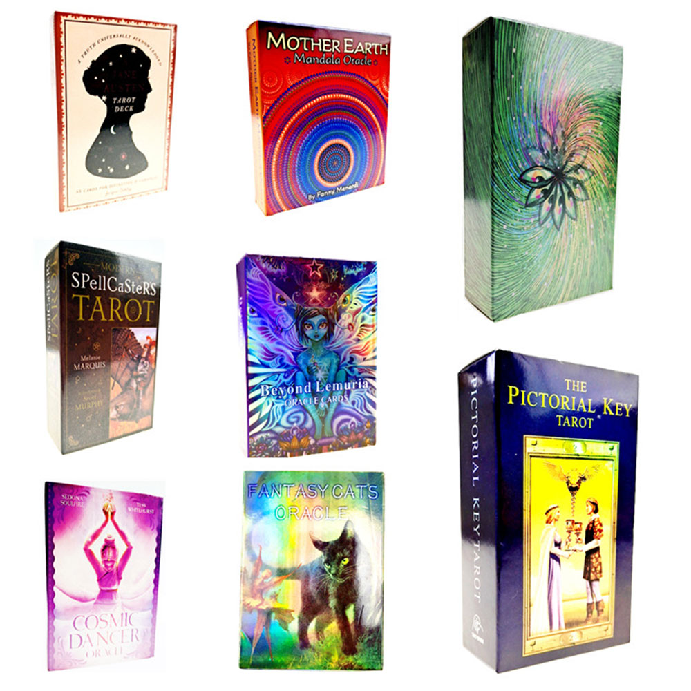 

Oracle Tarot Cards Deck Board Game Mysterious Guidance Divination Fate For Family Kids Playing Friends Party