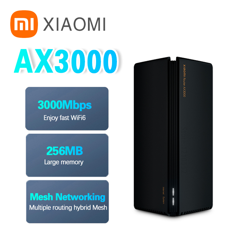

Xiaomi Youpin Wireless Router AX3000 WiFi 6 Mesh 3000Mbps Repeater 2.4G 5G Full Gigabit OFDMA VPN Signal Amplifier Extender PPPOE