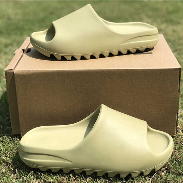

Shop Kanyes Slides Resin Bone Shoes Earth Dessan Sandals EVA Designers Slippers Spring Summer Men size 12 Women With Box comfort traction