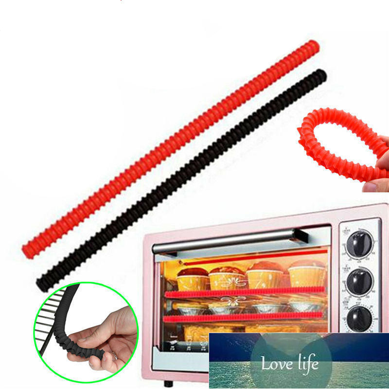 

1PC Red Silicone Oven Rack Guards Silicone Insulation Clip Strip Protect Edge Guards Avoid Burns Baking Gadget Kitchen Tool Factory price expert design Quality