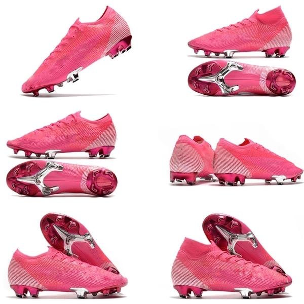 

Mens Soccer Cleats Superfly 7 Elite SE FG CR7 Neymar Soccer Shoes Mercurial Scarpe Calcio Crampons De Football Boots size 35-45, Colorpink low#
