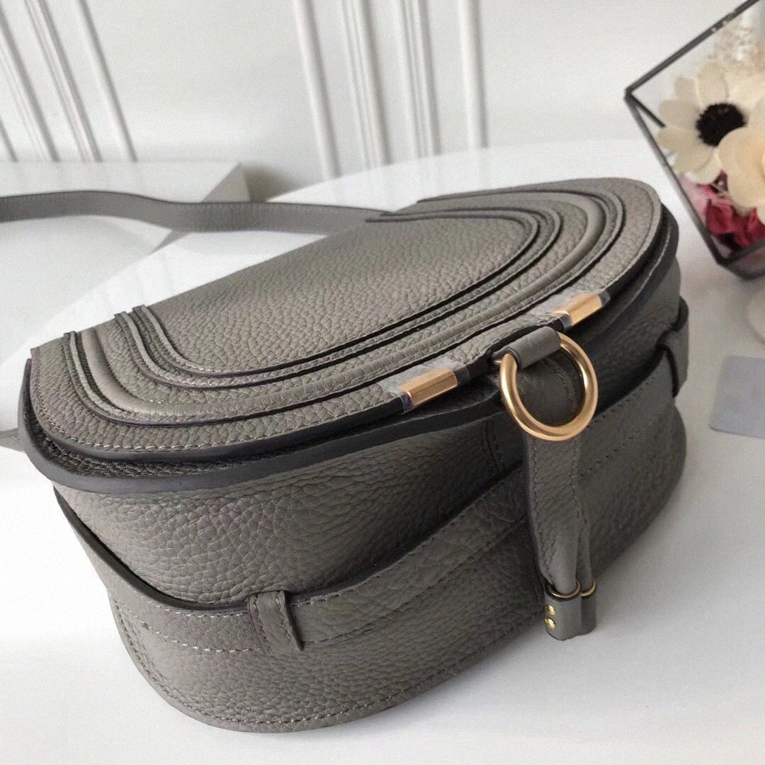

Fashion Brand Design Women Bag High Quality Cowskin Leather Cloe Mini Marcie Bag Shoulder Messenger Saddle Bag with box YPqs#