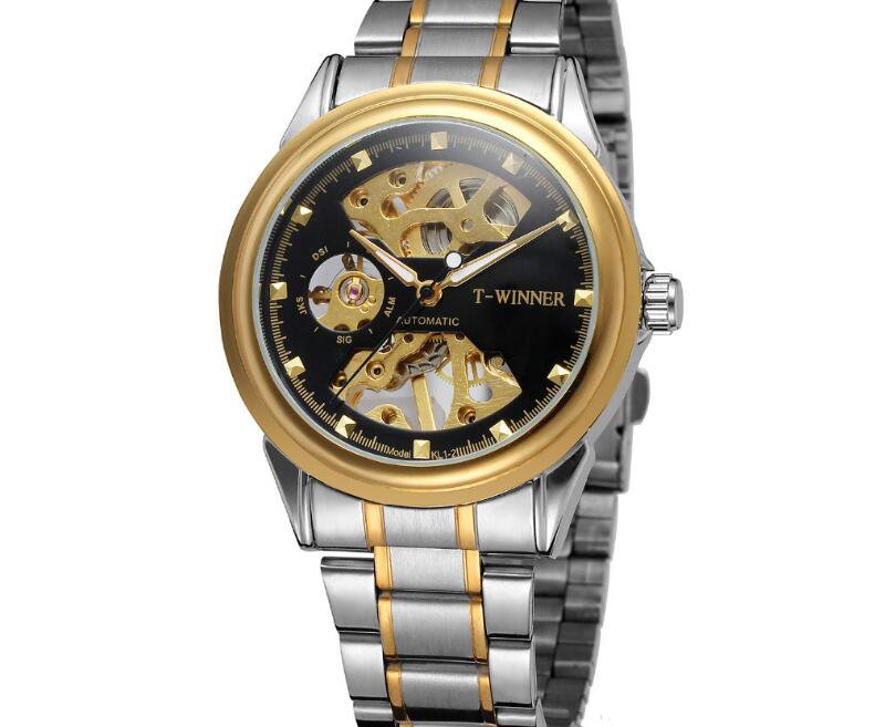 Top sell WINNER fashion men watches Mens Automatic Watch Mechanical watch for man alloy band WN41-image-661257420