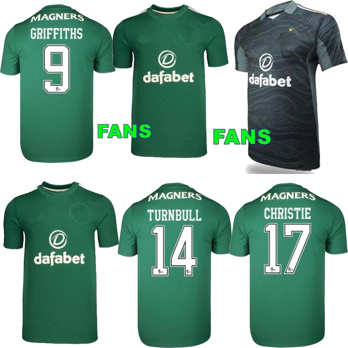

21 22 Celtic soccer jerseys 2021 Away Black EDOUARD JOHNSTON GRIFFITHS McGREGOR Maillots de fooT FOREST football Shirts uniforms, Black;yellow