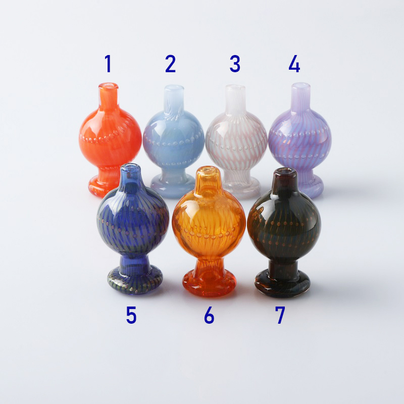 

Smoking Accessories US Colors Glass Bubble Carb Cap With 7Kinds Color For 25mm Quartz Banger Nails