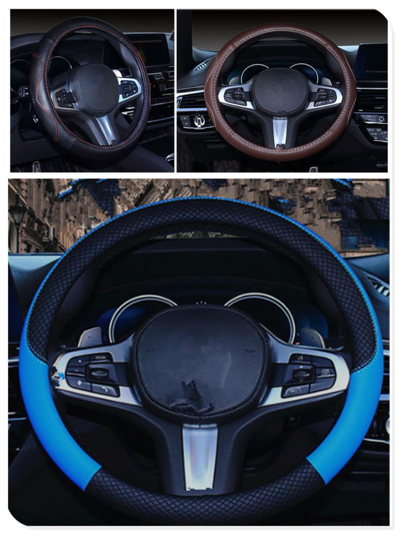 

Steering Wheel Covers Auto Premium Car Cover 38 Cm Or 15 Inch Leather PU For M8 M550i M550d M4 M3 M240i M140i 530i 128i