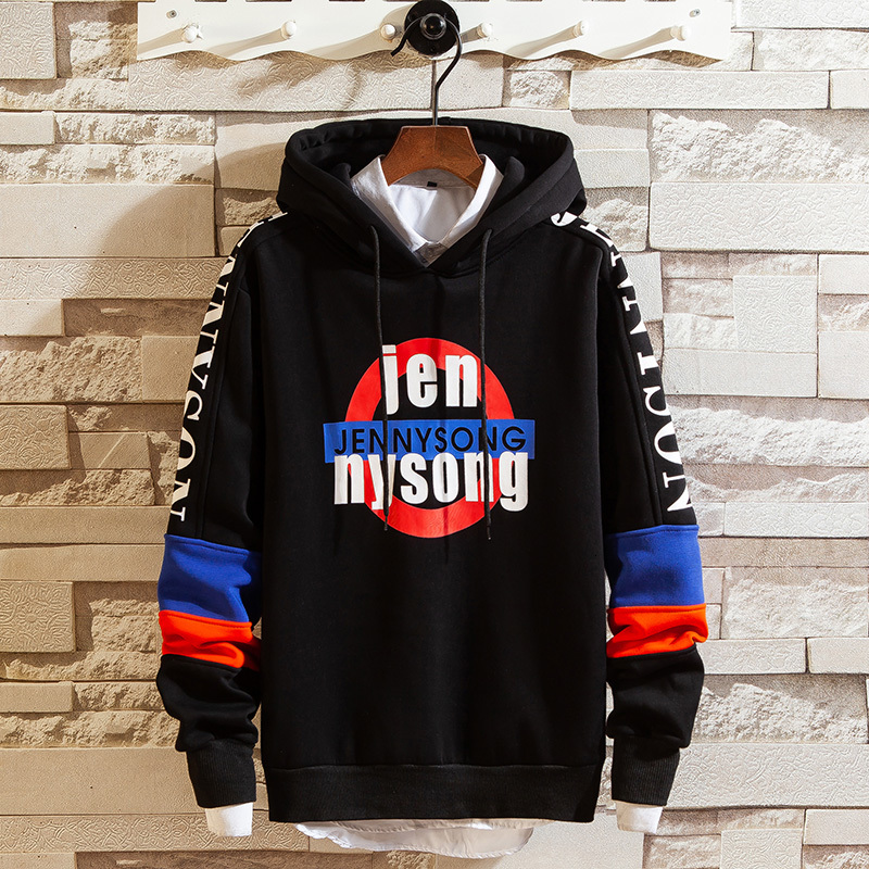 

2021 New Arrival Hip Hop Street Wear Pullover Sweatshirts Hoodies Men's Printed Hoodie Male High Quality 1prg, Black