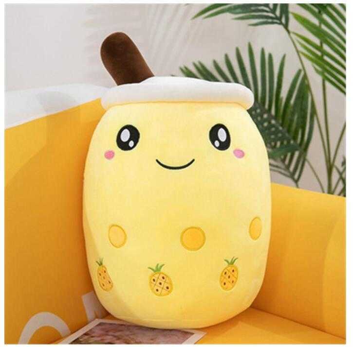 

Plush Animal 24cm Milk Tea Plushs Toy Plushie Brewed Animalss - Stuffed Cartoon Cylindrical Body Pillows Cup Shaped Pillow CJ20