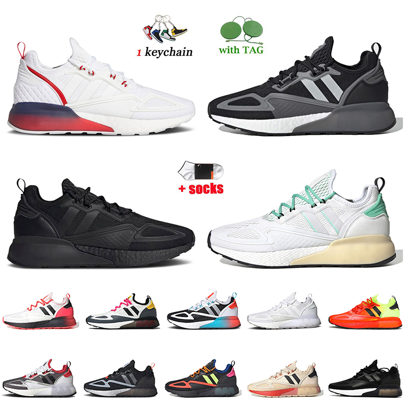 

Outdoor Jogging Sport Men Running Shoes ZK 2K For Women Mens Gradient Fade Sole Cloud White Green Triple Black Grey Signal Cyan Mars Exploration 4D Trainers Sneakers, D40 39-45