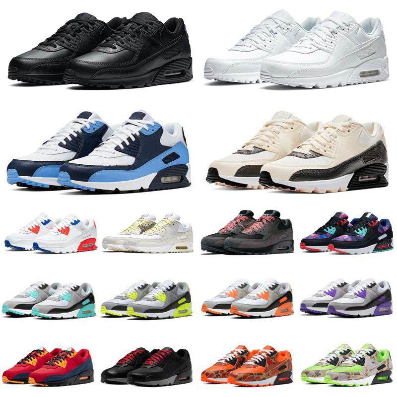 

Classic Designer 90S mens running shoes UNC Ultra 2.0 Essential Ultramarine USA Bred Triple White black Infrared Pale Ivory Blue men women trainers sports sneakers, Box