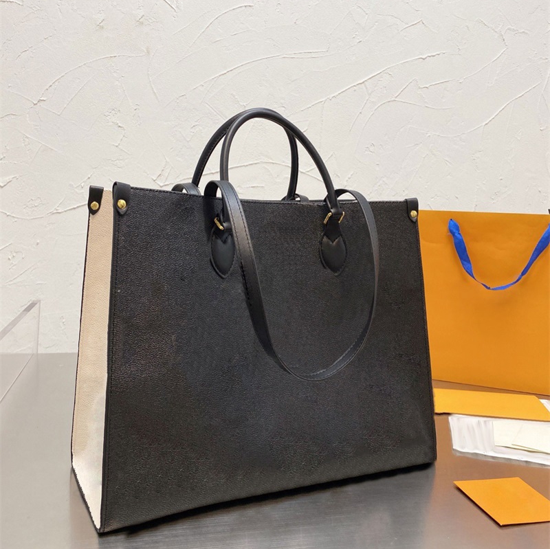 

2021 designer bags original quality classic handbags printed large shopping handbag women Shoulder Bag 42x33cm, Black