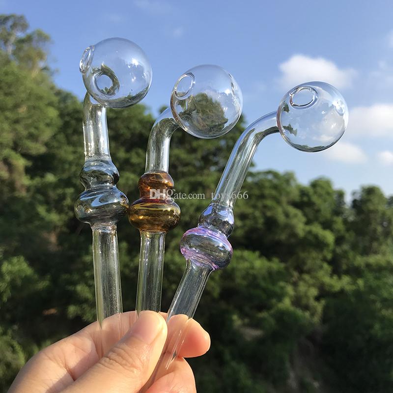 

Glass Oil Burners Pipes Dry Smoking Pipe With Dfferent Colored Balancer For Smorking