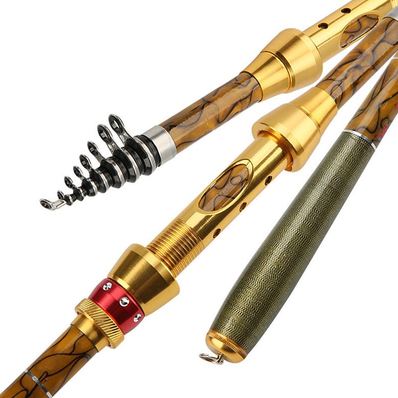 

Boat Fishing Rods 1.8-3.6M Rod M Power Carbon Fiber Pole Spinning Travel Carp Freshwater Tackle
