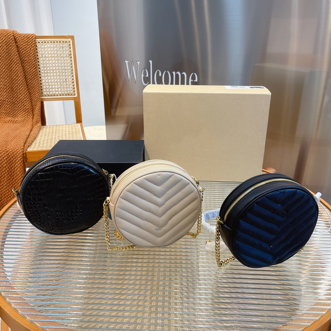 

Inclined Cakes Packages Bags Wavy Lines Women Shoulder Bucket Round Womens Bag Artsy Woman Leather Handbag Girls Genuine Chain Messenge Baos, As shown in picture2