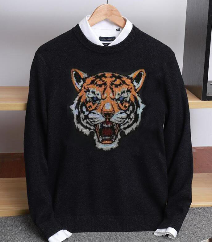 

2021 New Hip Hop Casual Hot Drill Loose in Knitted or Crocheted Winter Men's Designer Sweater Bv5x, As shown in the figure